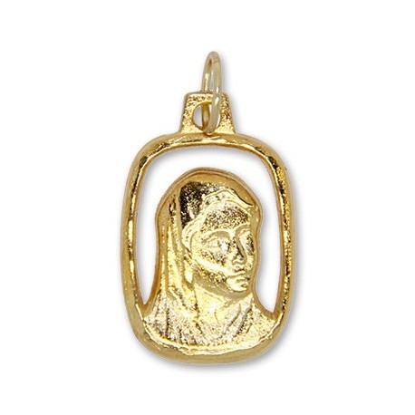 Médaille de la Vierge Marie dorée 18 mm