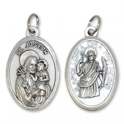 Médaille de Sainte Apolline et Saint Joseph