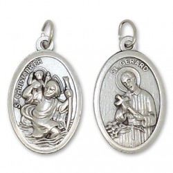 Médaille avec Ange rectangulaire 