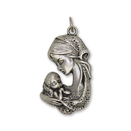 Médaille de la Vierge Marie à l'enfant 30 mm
