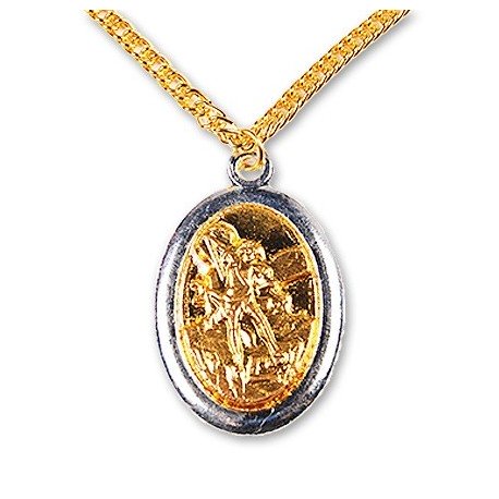 Médaille de Saint Michel avec chaînette 