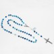 Chapelet en argent et pierre - Agate bleue