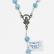 Chapelet en argent et pierre - Aquamarine