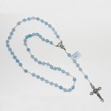 Chapelet en argent et pierre - Aquamarine