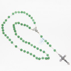 Chapelet en argent et pierre - Aventurine