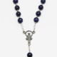 Chapelet en argent et pierre - Lapis-lazuli