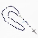 Chapelet en argent et pierre - Lapis-lazuli