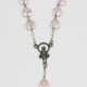 Chapelet en argent et pierre - Quartz rose