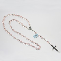 Chapelet en argent et pierre - Quartz rose