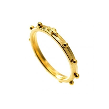 Bague dizaine métal argent  