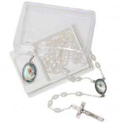 Chapelet avec boite et médaille de Banneux ND