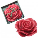 Bougie en forme de rose parfumée 