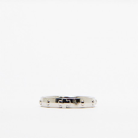 Bague dizaine métal doré