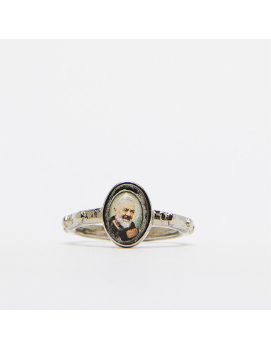 Bague dizaine métal argenté