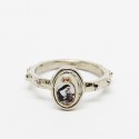 Bague dizaine Sainte Rita métal argenté