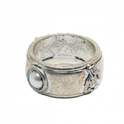 Bague Sacré Coeur Jésus et Sacré Coeur Marie 