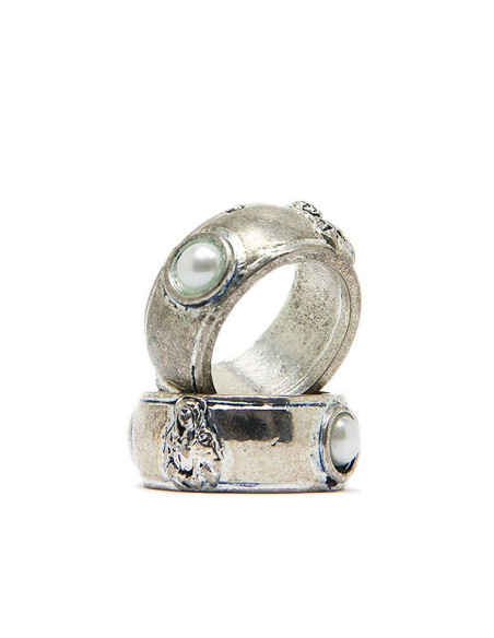 Bague dizaine Sainte Rita métal argenté