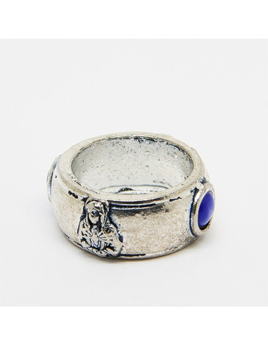 Bague dizaine métal argent  