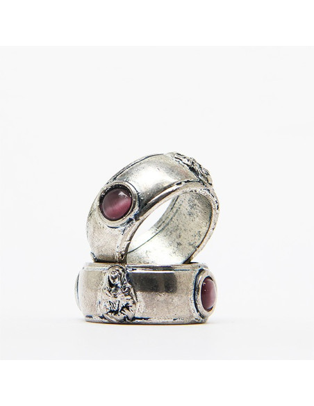 Bague dizaine Sainte Rita métal argenté