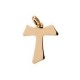 Croix Tau plaqué or 10 mm