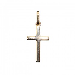 Classical cross plated gold - 20 mm