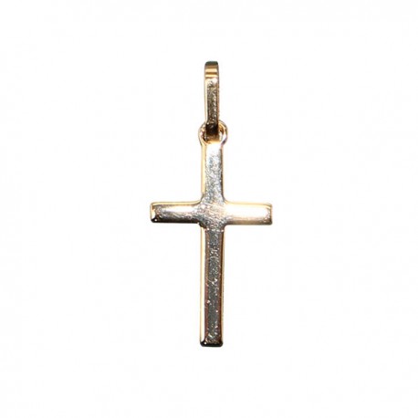Croix avec Christ plaqué or 30 mm