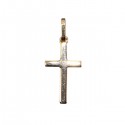 Classical cross plated gold - 20 mm