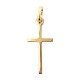 Croix avec Christ plaqué or 30 mm