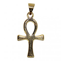 Croix Egyptienne plaqué or 25 mm