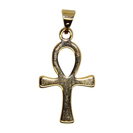 Croix avec Christ plaqué or 30 mm
