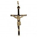Cross with Christ plated gold
