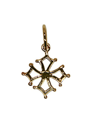 Croix Avec Christ plaqué or 25 mm