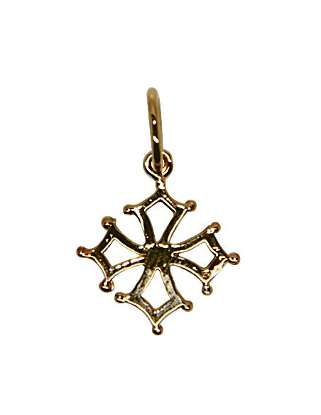 Croix Avec Christ plaqué or 25 mm