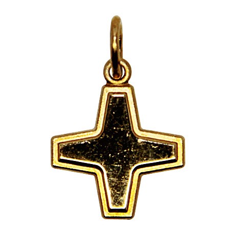 Croix plaqué or 16 mm