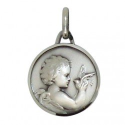 Médaille Petit Ange 18 mm - Argent 925 