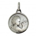 Medal little Angel 18 mm - Silver 925