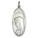 Médaille de la Vierge Marie 30 mm - Argent 925