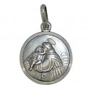 Médaille de Saint Antoine 14 mm - Argent 925