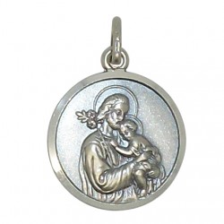 Médaille de Saint Joseph 18 mm - Argent 925