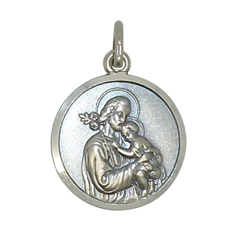 Médaille du Scapulaire 18 mm - Argent 925