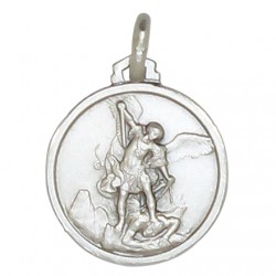 Médaille de Saint Michel 18 mm - Argent 925