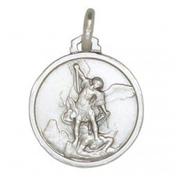 Médaille de Saint Michel 18 mm - Argent 925