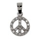 Pendentif Cœur avec Strass  - Argent 925