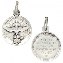 Médaille du Saint Esprit 18 mm - Argent 925