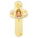 Croix en bois avec ange terre cuite 20 cm