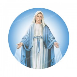 Autocollants ronds - 45 mm - "Croix bleue" - 120 pièces