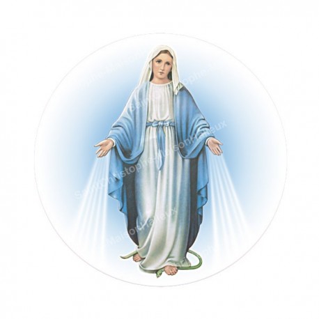 Autocollants ronds - 45mm - "Miraculeuse 2" - planche 24 pièces