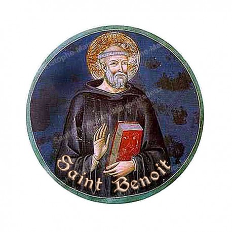 Autocollants ronds - 45 mm - "Croix bleue" - 120 pièces