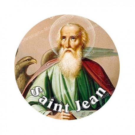 Autocollants ronds - 45 mm - "Croix bleue" - 120 pièces