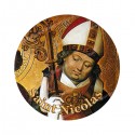 Autocollants ronds - 45mm - "Saint Nicolas" - planche 24 pièces